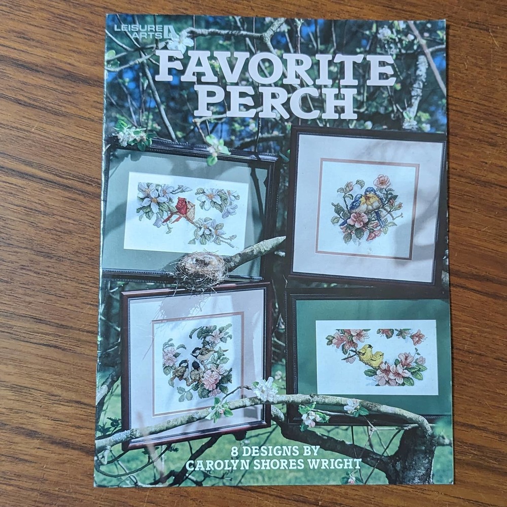 Favorite Perch Bird Cross Stitch Pattern Book